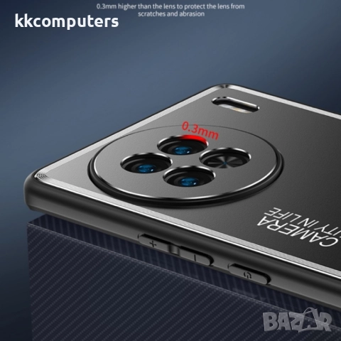 vivo X90 Pro Удароустойчив /Frosted Metal Калъф и Протектор, снимка 2 - Калъфи, кейсове - 51495487