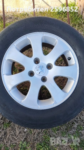 Джанти с гуми 15" от Пежо 307, снимка 7 - Гуми и джанти - 53830226