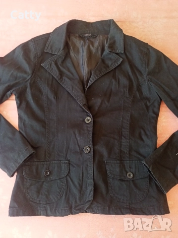 Дамско черно сако , снимка 5 - Сака - 48253677