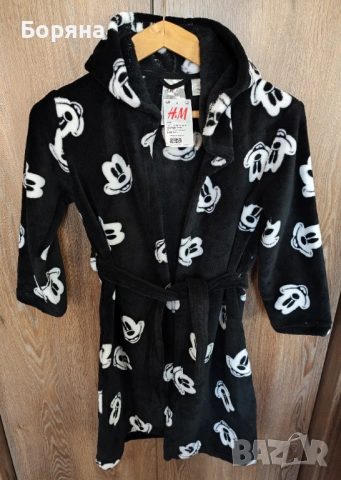 Детско халатче Disney H&M мики маус , снимка 8 - Хавлии и халати - 53916965