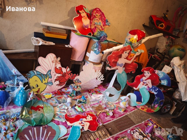 Украса за рожден ден : Елза и Ана, Ариел, Барби, Маша и Мечока, Мечо Пух, снимка 10 - Други - 53881005