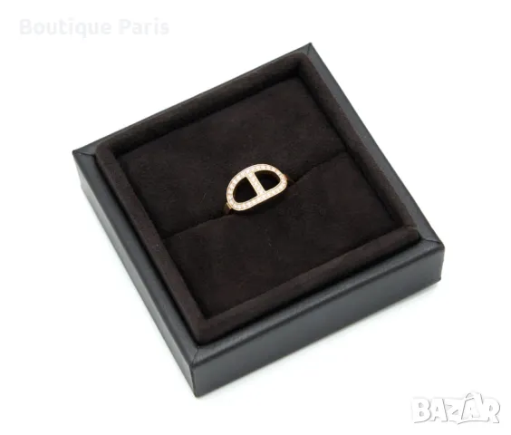 Hermes пръстен с мойсанити , снимка 2 - Пръстени - 50050467