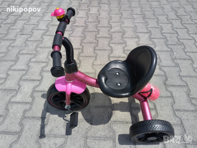 BYOX Триколка Cavalier Lux розов, снимка 4 - Детски велосипеди, триколки и коли - 53564225