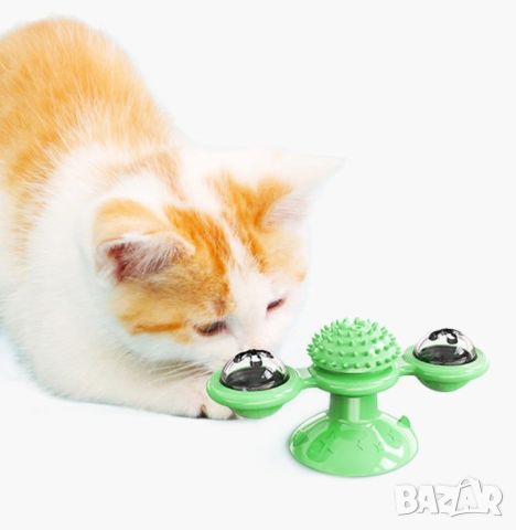 Интерактивна въртяща се играчка за котки вятърна мелница, снимка 10 - За котки - 46362788
