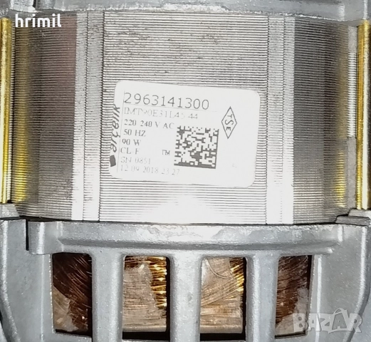 Електромотор за сушилня BEKO DF7412GAW, 90 W, снимка 4 - Сушилни - 52339887