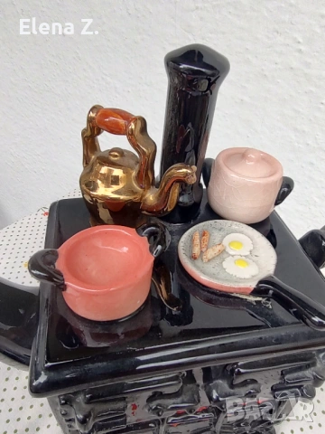 Paul Cardew голям чайник печка с английска закуска, снимка 8 - Декорация за дома - 54008785