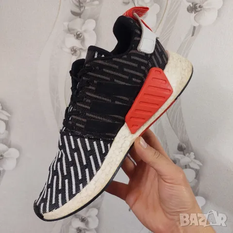 маратонки  Adidas NMD R2 Prime Knit Black White номер 43-44, снимка 11 - Маратонки - 35778771