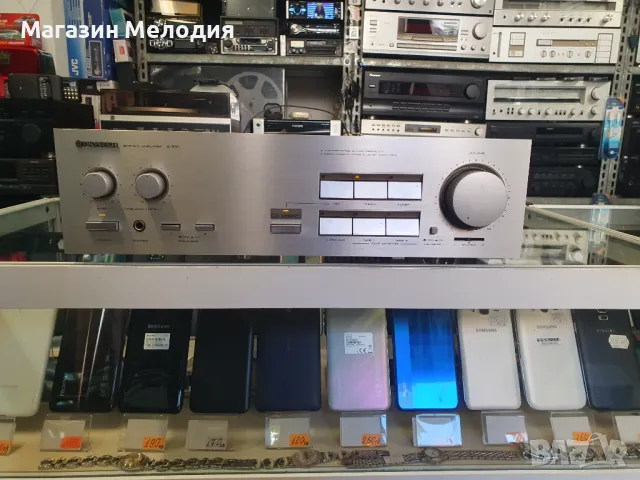 Усилвател Pioneer A-331 Две по 50 вата на 4 ома. В отлично техническо и визуално състояние., снимка 1 - Ресийвъри, усилватели, смесителни пултове - 47665245