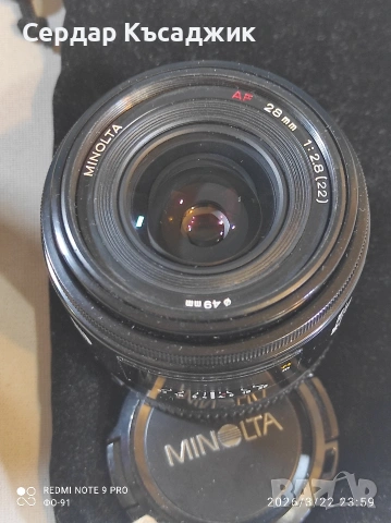 SONY a-200 с обектив Minolta 28/2,8, снимка 14 - Фотоапарати - 47476206