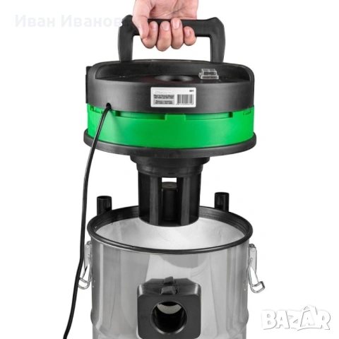 ПРАХОСМУКАЧКА ЗА СУХО И МОКРО ПОЧИСТВАНЕ 30 ЛИТРА , HAWEK, снимка 2 - Прахосмукачки - 53270227