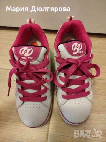 Обувки с колелца за момиче Heelys, 35 номер, снимка 1 - Детски маратонки - 45874698