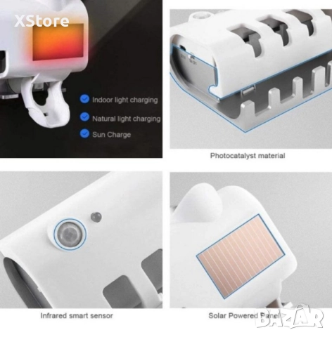 Соларен диспенсър за паста за зъби, снимка 3 - Органайзери - 51957003