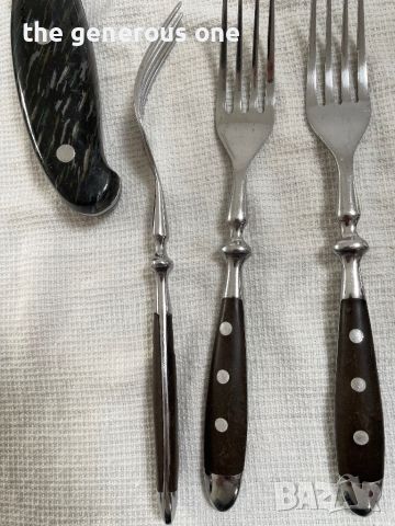 Комплект прибори за хранене, нож и масат Solingen Солинген немски Германия, снимка 4 - Прибори за хранене, готвене и сервиране - 45483519