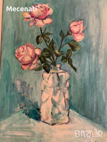 КАЛИНА ДИМИТРОВА масло/натюрморт, снимка 6 - Картини - 53099850