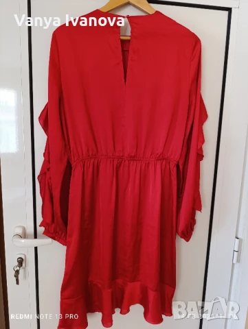 Gina Tricot червена рокля за повод М размер , снимка 4 - Рокли - 51363283