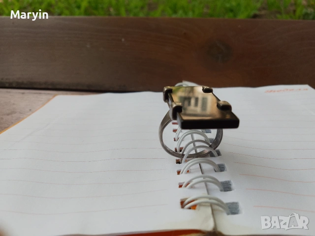 сребърен пръстен скамак, снимка 2 - Пръстени - 54242184