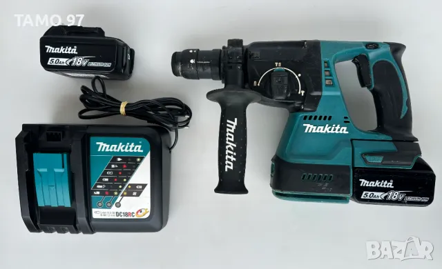 Makita DHR243 - Безчетков перфоратор 2x18V 5.0Ah, снимка 1 - Други инструменти - 48502299