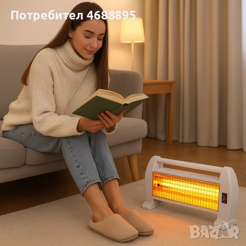 Кварцова отоплителна печка Rosberg – избор между 1000W и 1200W