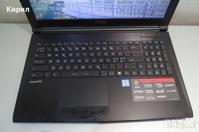  Геймърски Лаптоп MSI  MS-16J6 15 инча SSD 500GB i5 ram 16GB, снимка 9 - Лаптопи за игри - 45332270