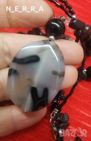 Комплект колие и гривна естествени камъни, снимка 6 - Бижутерийни комплекти - 53564230