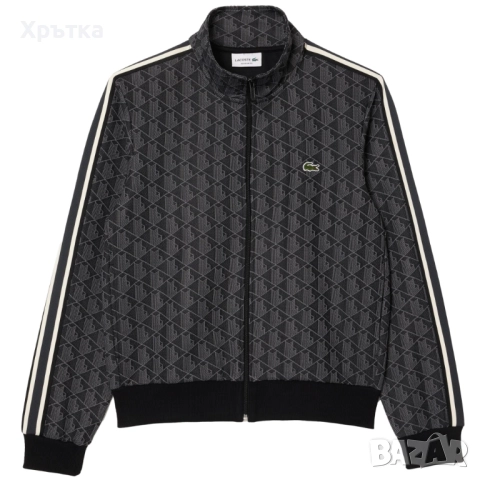 Lacoste Monogram Track Jacket - Оригинално мъжко горнище р-р M, L, снимка 2 - Спортни дрехи, екипи - 52238643