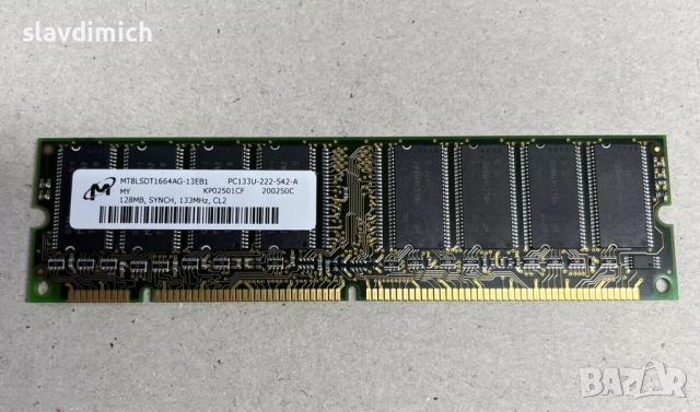 Рам Ram памет за компютър Micron mt8lsdt1664ag-13eb1 128MB SD-RAM 133Mhz