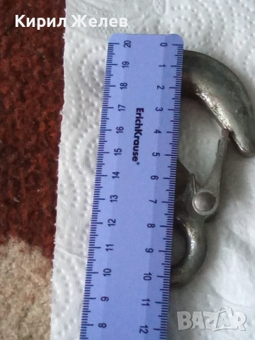 Метална кука с предпазител 34348, снимка 5 - Антикварни и старинни предмети - 53503517