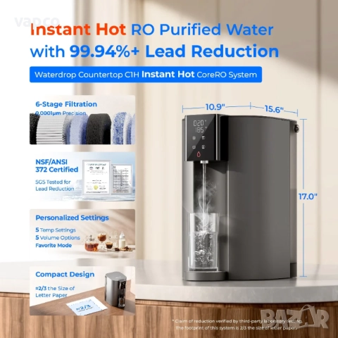 Машина за обратна осмоза Waterdrop C1H , снимка 2 - Други - 51534290