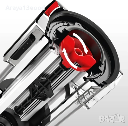 Безжична прахосмукачка Bosch BCH86HYG1 Athlet Series 6 ProHygienic 28 V с LED дисплей, бяла, снимка 10 - Прахосмукачки - 53782573