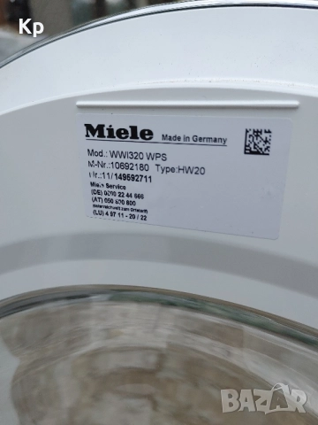 Пералня Miele WWI320 PowerWash XL 9kg/1600rpm, снимка 3 - Перални - 51538786