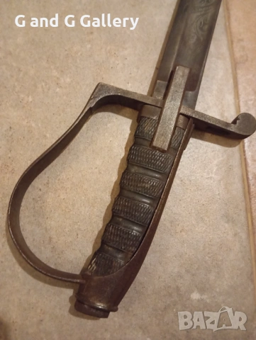 Стара италианска сабя мод.1855, снимка 5 - Други ценни предмети - 53125495