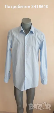 Hugo Boss H - Hank - kent- C1-214 Slim Fit Easy Iron Stretch Cotton Mens Size 44/17 1/2 XL НОВО! ОРИ, снимка 10 - Ризи - 47163843