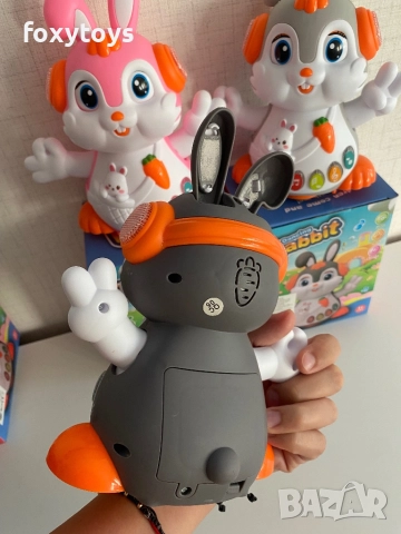 Танцуващо зайче с музика и светлина, снимка 3 - Музикални играчки - 51699920