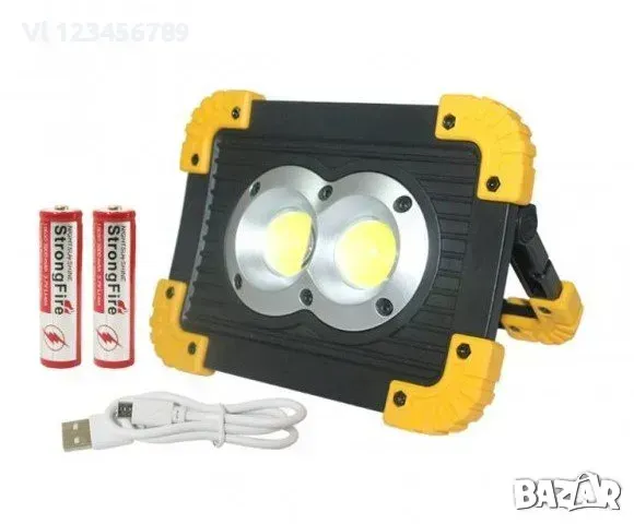 LED ПРОЖЕКТОР 20W АКУМУЛАТОРЕН 812 / LL-802, снимка 3 - Други - 49423301