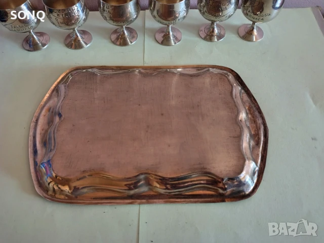 Страхотен Посребрен Сервиз, снимка 7 - Антикварни и старинни предмети - 51156002