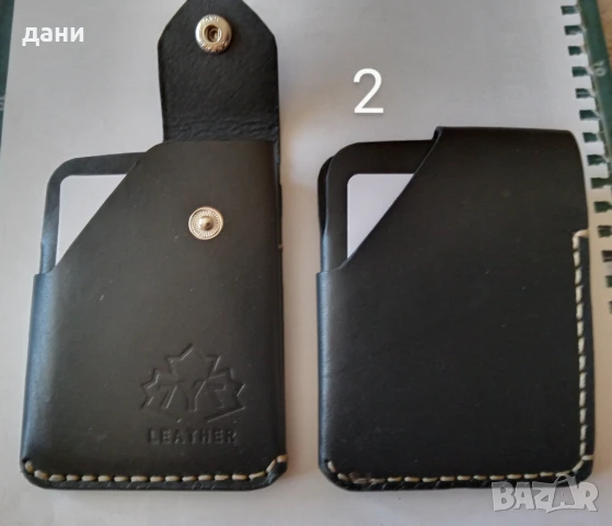 Картодържач ,картхолдър от естествена кожа , снимка 3 - Чанти - 51115857