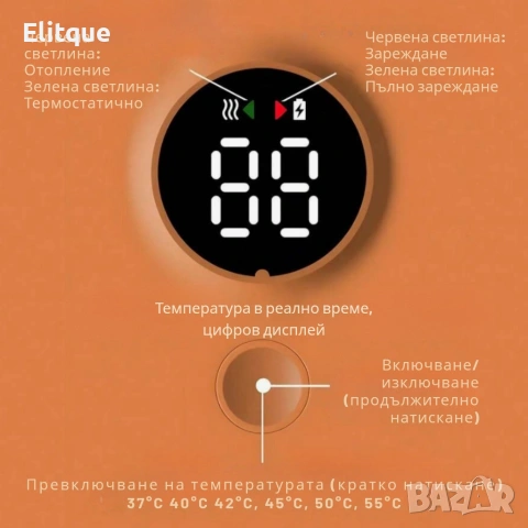 Безжичен подгревател за бебешко шише с дисплей и 6 температурни степени, снимка 6 - Прибори, съдове, шишета и биберони - 53245386