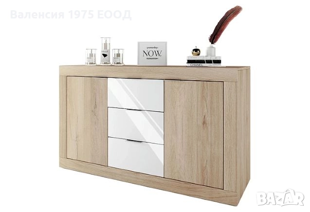 Скрин Сити 3075 сонома, орех или комбинация бяло/ арвен, снимка 9 - Скринове - 46493994