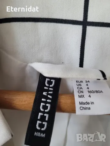 Бяло сако H&M , снимка 3 - Сака - 50214835