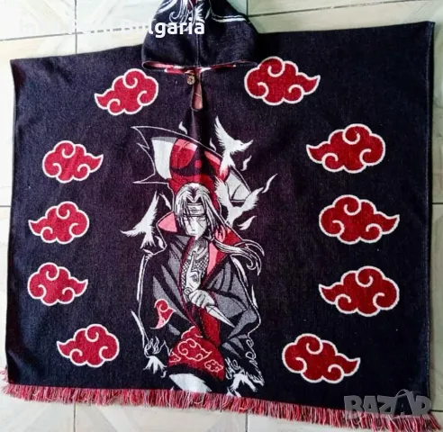 Eквадорско унисекс вълнено пончо с аниме героя Итачи Учиха, снимка 9 - Други - 49282380