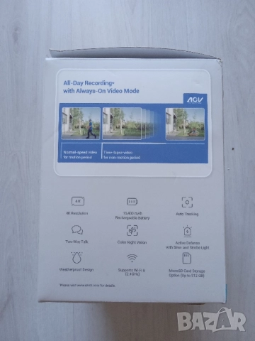 Ezviz CB8 Pro 4K Ultra HD Безжична Батерийна Pan-Tilt , снимка 3 - HD камери - 52436070