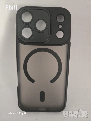 MagSafe калъф за iPhone 17 Pro / 17 Pro Max–опушен матов гръб, черна рамка, снимка 4 - Калъфи, кейсове - 52098264