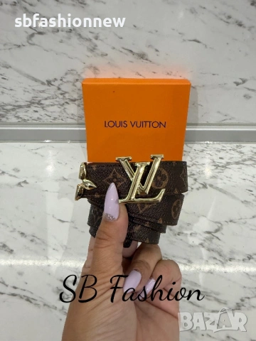 Двулицев колан Louis Vuitton в кутия естествена кожа