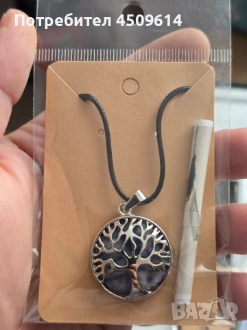 Колие дървото на живота с естествени камъни , снимка 10 - Колиета, медальони, синджири - 52558196