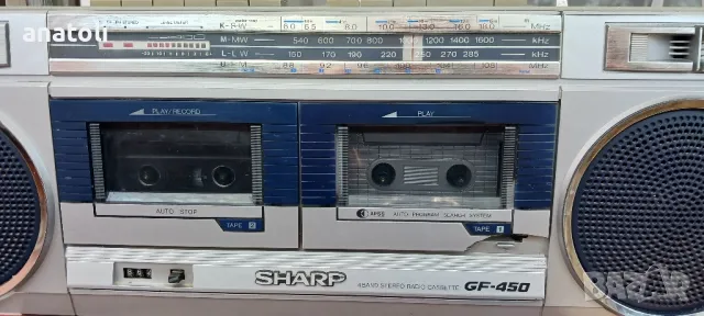 SHARP GF-450H , снимка 5 - Радиокасетофони, транзистори - 49879165