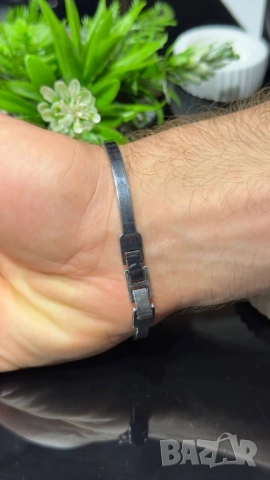 висококачествени мъжки гривни от неръждаема стомана rolex versace cartier , снимка 13 - Гривни - 51768540