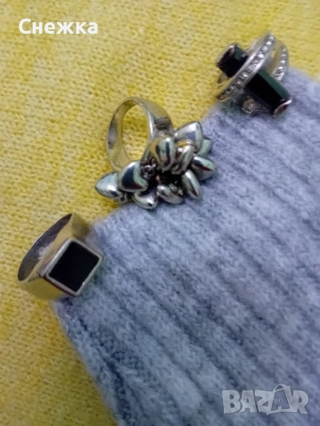 лот от 3 дамски пръстени, снимка 2 - Арт сувенири - 52357325