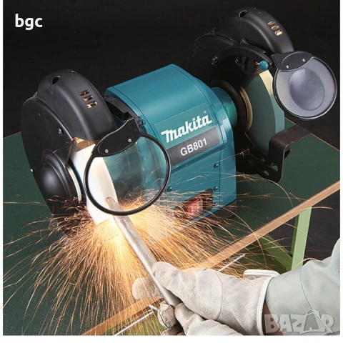 Шмиргел Makita GB801, 550 W, Диаметър на шлифовъчния диск 205 мм, 2850 RPM, Дебелина на диска 19 мм , снимка 4 - Други инструменти - 50549039