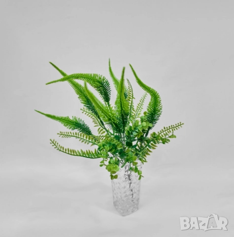 Декоративни аранжировки от изкуствени папрати и зелени растения – свеж акцент за всеки интериор, снимка 5 - Други стоки за дома - 52137845