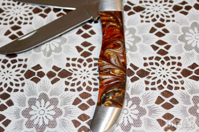 ловджийски сгъваем нож, снимка 4 - Ножове - 45439311